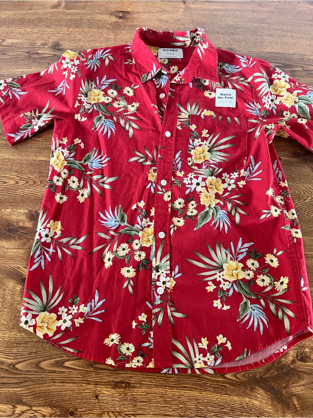Kids size XL Old Navy Hawaiian Button-Down Shirt